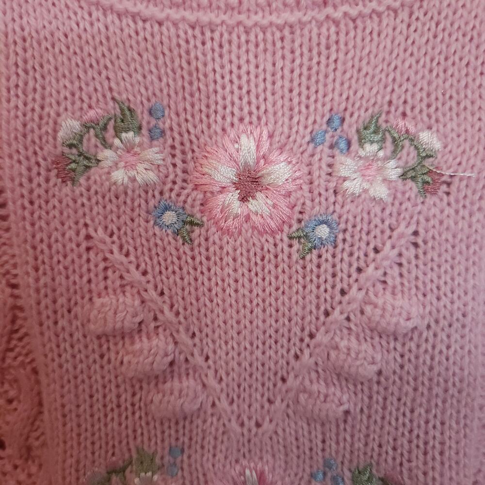 The Children's Place Baby Girl 12-18M Sweater Pants Set Floral NWT Pink - Picture 2 of 11